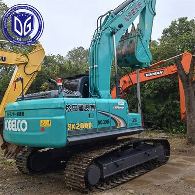 20T SK200D حفرة Kobelco مستعملة حفرة الزحف الهيدروليكي