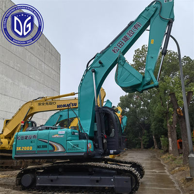 20T SK200D حفرة Kobelco مستعملة حفرة الزحف الهيدروليكي