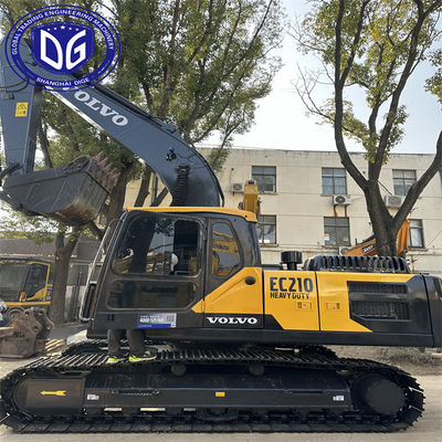 فولفو EC210 مستعمل الحفرة الزحفية 21 طن 92٪جديدة جيدة الأداء والجودة