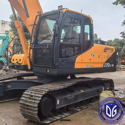 R220 22 طن حفر هيونداي مستعمل مع القدرة على التكيف عالية وكل الأرض