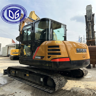 Sy55 5.5 طن الحفرة Sany المستخدمة التحكم الدقيق على الحفرة