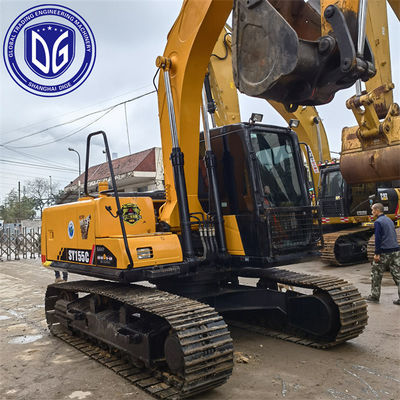 محفر ساني للبيع ساني SY155 15.5T مستخدم محفر الزحف كفاءة وتوفير الطاقة نظام الطاقة