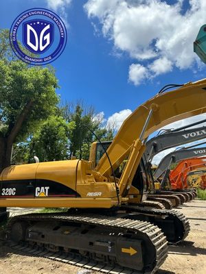 محرك العزم العكسي العالي 320C حفرة Caterpillar 20t مستعملة مع نظام هيدروليكي جيد