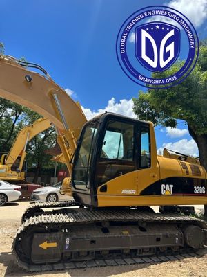 محرك العزم العكسي العالي 320C حفرة Caterpillar 20t مستعملة مع نظام هيدروليكي جيد