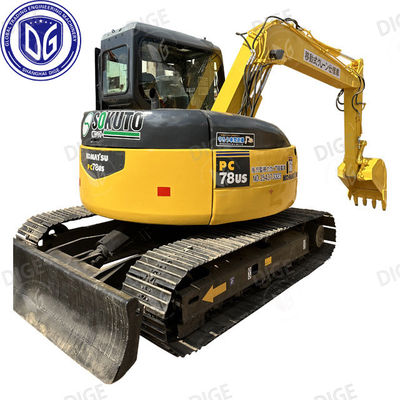 كوماتسو PC78US 7.8 طن الحفرة الصغيرة المستخدمة مع سرعة حفر عالية