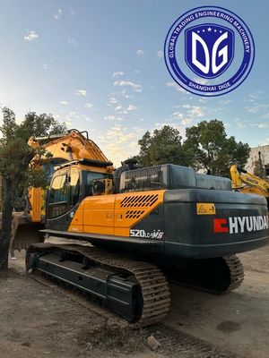 R520LC-9Vs الحفارة الهيدروليكية Hyundai المستخدمة مع نظام مروحة التبريد الفعال