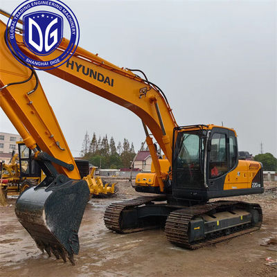 حفرة هيونداي ذات 22 طن مستعملة 220LC-9S حفرة الزحف الهيدروليكي