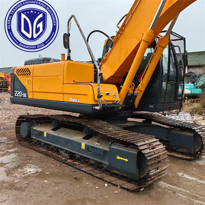 حفرة هيونداي ذات 22 طن مستعملة 220LC-9S حفرة الزحف الهيدروليكي