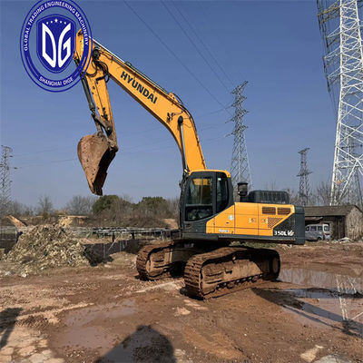 هيونداي 350 35 طن الحفرة الهيدروليكية الزحفية جودة جيدة مع قدرة عالية