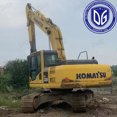 الحفرة المستخدمة المحافظة بشكل جيد كوماتسو PC220-8 جاهزة للشحن الفوري