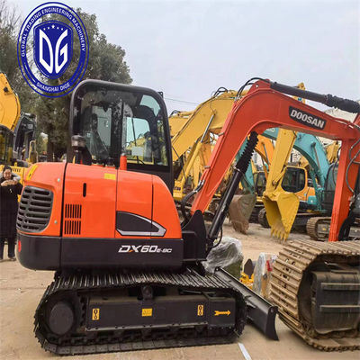 آمنة ومستقرة DX60 مستعملة Doosan 6 طن الحفر مستخدمة ميني مع ترقية كاملة