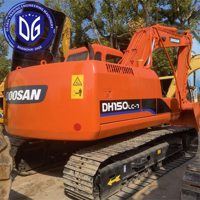الحفرة المستخدمة من طراز دوسان DH150-7 الحفرة الهيدروليكية ذات الجودة الجيدة 15 طن للبيع