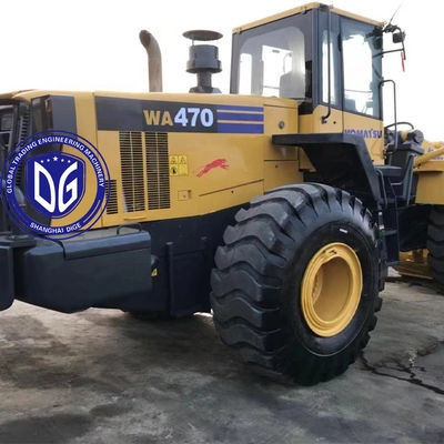 شاحن الجبهة الأصلي كوماتسو WA470-6 شاحن مستعمل في حالة جيدة