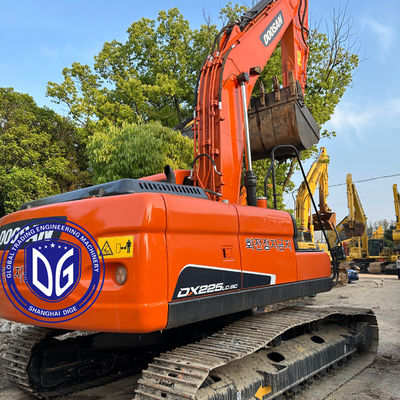 الحفرة المستخدمة الأصلية Doosan DX225 22.5Ton وصول جديد مع التحكم الدقيق