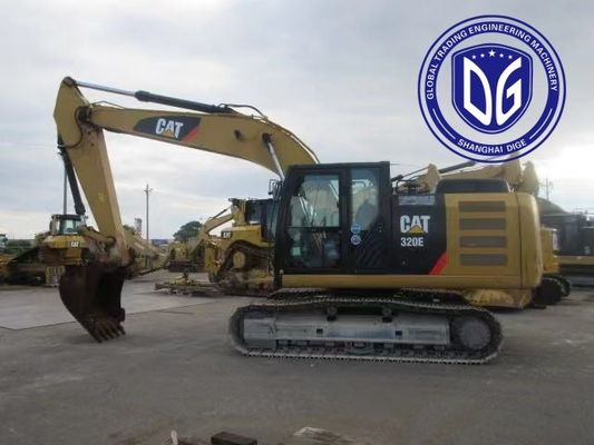 320E 20 طن حفر الكتربيلر مستعمل مع محرك قوي جدا