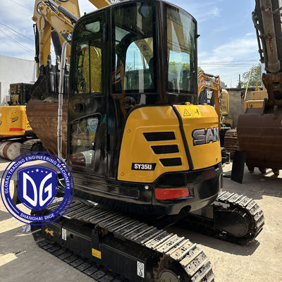 Sany SY35 3.5Ton الحفرة الزحفية الصغيرة مستعملة جديدة تقريبا مع تصميم مضغوط