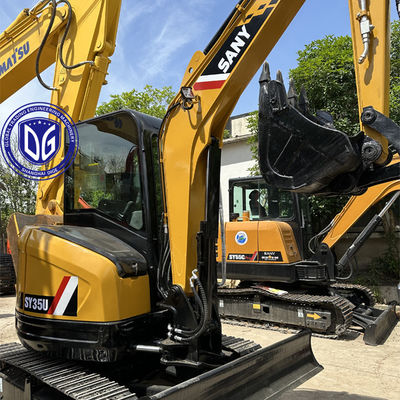 Sany SY35 3.5Ton الحفرة الزحفية الصغيرة مستعملة جديدة تقريبا مع تصميم مضغوط