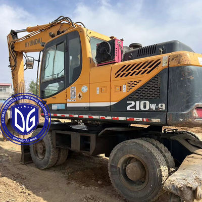 منشأ كوريا 210W-9 حفرة Hyundai عجلة مستعملة 210W-9 حفرة عجلة مستعملة Hyundai Excavator 210W-9