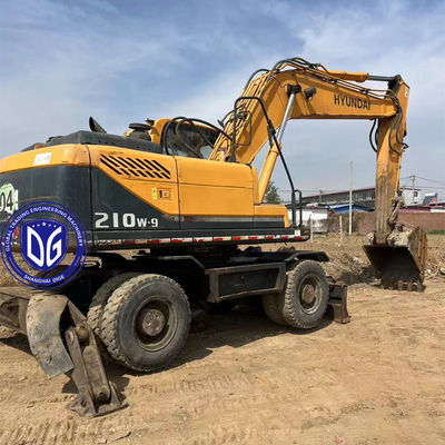 منشأ كوريا 210W-9 حفرة Hyundai عجلة مستعملة 210W-9 حفرة عجلة مستعملة Hyundai Excavator 210W-9