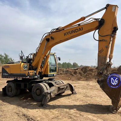 منشأ كوريا 210W-9 حفرة Hyundai عجلة مستعملة 210W-9 حفرة عجلة مستعملة Hyundai Excavator 210W-9
