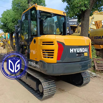 حفرة هيونداي HX60 6 طن الزحف الجديد تماما وأحدث نموذج مع انخفاض مستويات الضوضاء