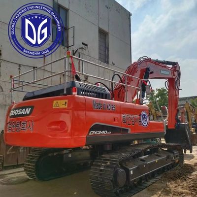 DX340LCA 34t حفرة دوسان مستعملة أصلية من كوريا مع ذراع قوية