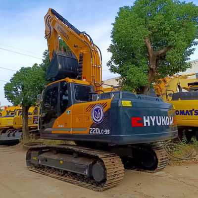 حفرة كورية 20 طن هيونداي 220LC-9S حفرة مستعملة لمعدات بناء هيونداي