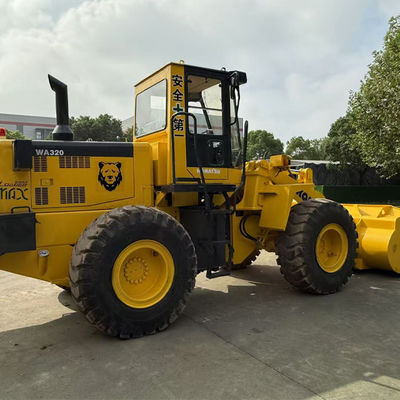 محمولة العلامة التجارية اليابانية Komatsu WA320 محمولة مستعملة لمعدات بناء Komatsu