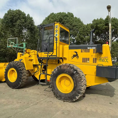 محمولة العلامة التجارية اليابانية Komatsu WA320 محمولة مستعملة لمعدات بناء Komatsu