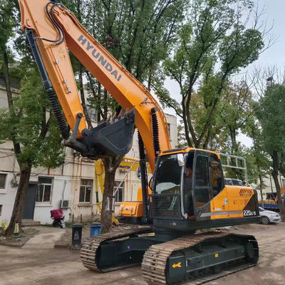 هيونداي 220 حفرة هيدروليكية مستعملة بمحرك كامينز B7 للبيع حفرة كراولر