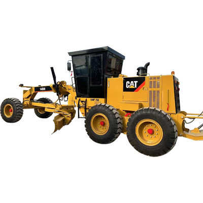 شكل القيادة الهيدروليكية Caterpillar Grader 140h 14677kg الوزن الآلي لدرجة الطريق الدقيقة