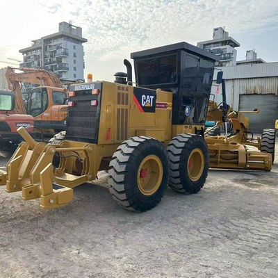 شكل القيادة الهيدروليكية Caterpillar Grader 140h 14677kg الوزن الآلي لدرجة الطريق الدقيقة