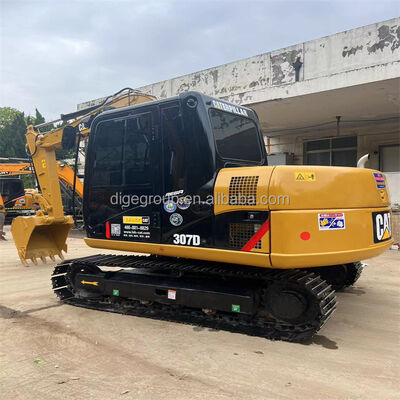 الحفارة Caterpillar 307D 7t مستعملة في المخزون بسعر رخيص صلب ودائم كفاءة في استهلاك الوقود حفر قوي للبيع